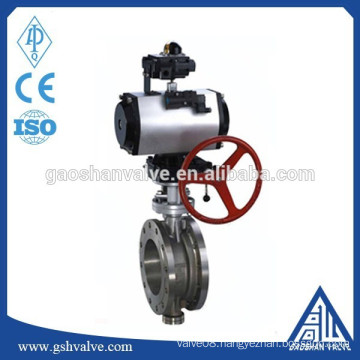 stainless steel pneumatic butterfly valve